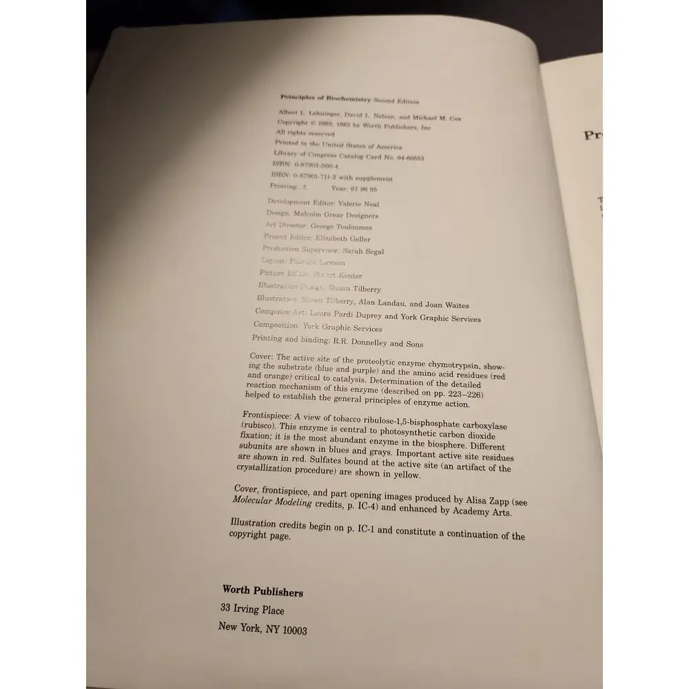 Principles of Biochemisty by Michael M. Cox, Albert L. Lehninger and David L....